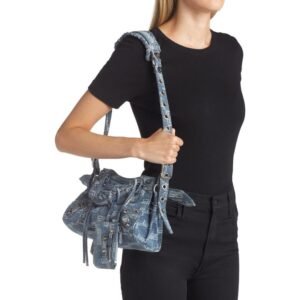 Balenciaga – Extra Small Cagole Denim Crossbody Bag (GROUP BUY)