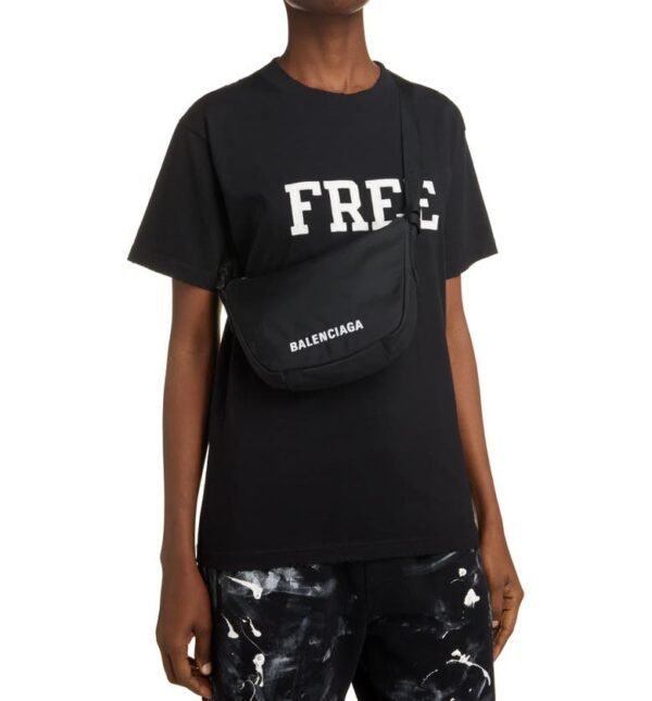 Balenciaga - Small Wheel Logo Sling Bag - Image 4