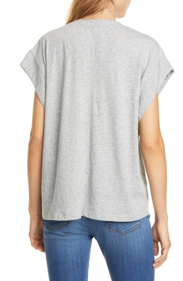 FRAME - Le Mid Rise V-Neck Tee - Image 29