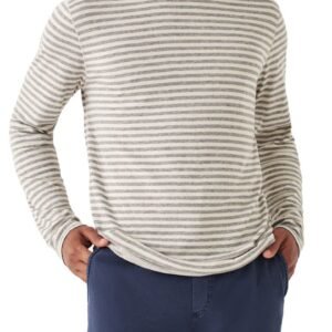 Faherty - Cloud Stripe Reversible Long Sleeve T-Shirt