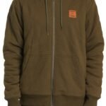 RVCA – Arrow Fleece Lined Zip-Up Hoodie