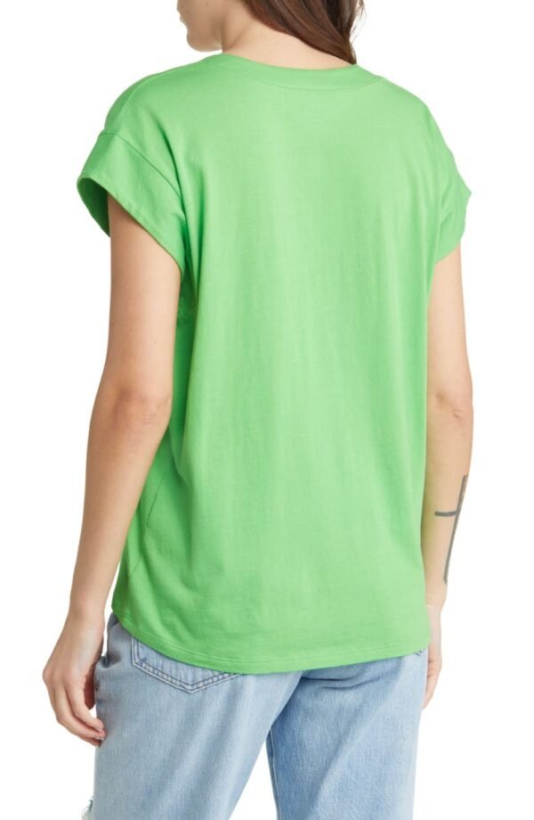 FRAME - Le Mid Rise V-Neck Tee - Image 9