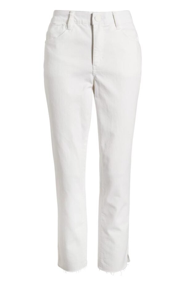 Wit & Wisdom - Ab-Solution CoolMax® High Waist Raw Hem Straight Leg Jeans - Image 4