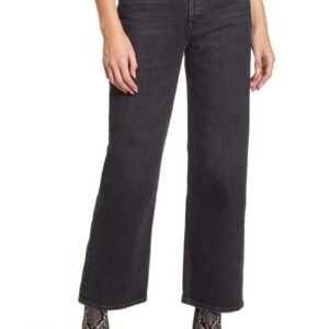 Ribcage High Waist Ankle Straight Leg Jeans