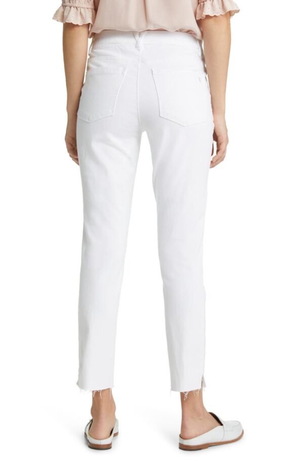 Wit & Wisdom - Ab-Solution CoolMax® High Waist Raw Hem Straight Leg Jeans - Image 5