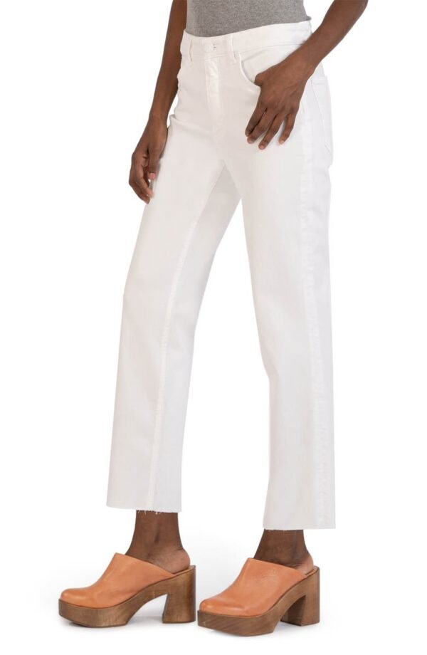 KUT from the Kloth - Rachael Fab Ab High Waist Raw Hem Mom Jeans - Image 2