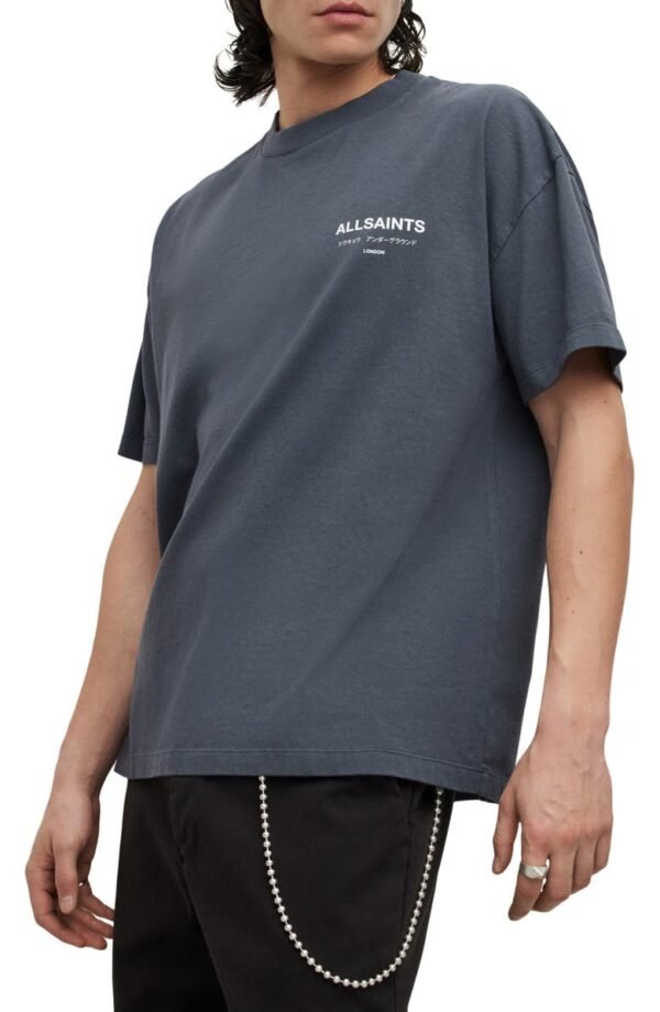 AllSaints - Underground Oversize Graphic Tee - Image 2