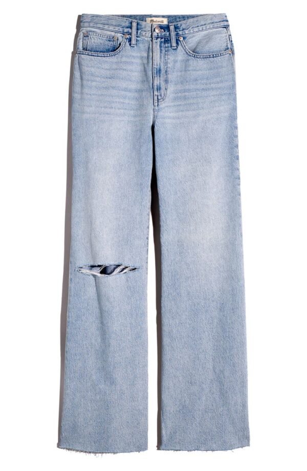 Madewell - Ripped High Waist Baggy Flare Jeans - Image 4