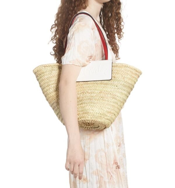 Christian Louboutin - Loubishore Logo Straw Tote - Image 6