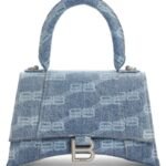 Balenciaga – Small Denim Logo Hourglass Top Handle Bag (GROUP BUY)