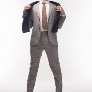 Topman – Check Slim Fit Trousers