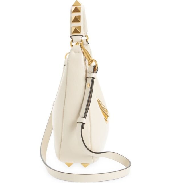 Valentino Garavani - Small Stud Sign VLOGO Leather Hobo Bag - Image 19