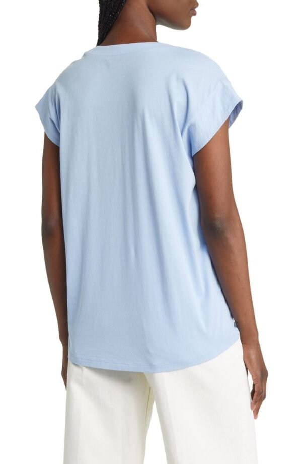 FRAME - Le Mid Rise V-Neck Tee - Image 3