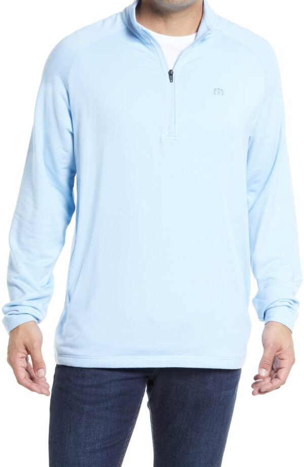 TravisMathew - Men's Networking Quarter Zip Fleece Pullover - Image 6