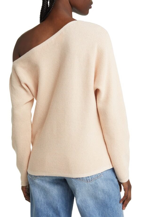 Treasure & Bond - One-Shoulder Thermal Knit Sweater - Image 13