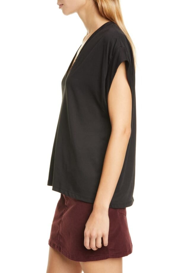 FRAME - Le Mid Rise V-Neck Tee - Image 12