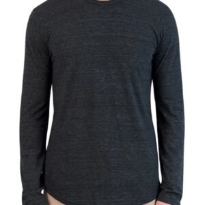 Goodlife – Tri-Blend Long Sleeve Scallop Crew T-Shirt