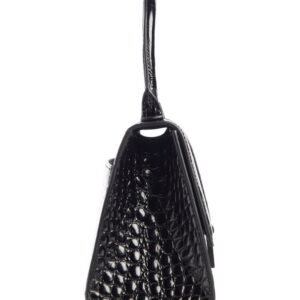 Balenciaga – Extra Small Hourglass Croc Embossed Leather Top Handle Bag (GROUP BUY)