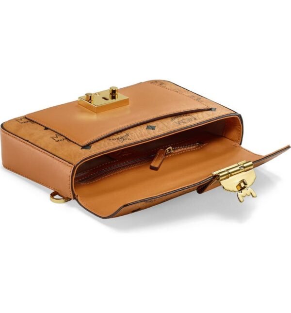 MCM - Small Millie Visetos Water Resistant Leather Crossbody Bag - Image 3