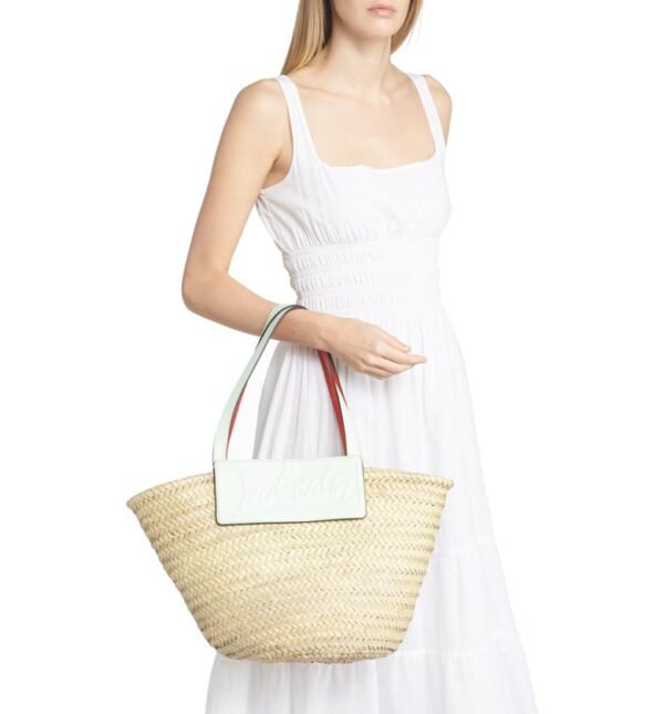Christian Louboutin - Loubishore Logo Straw Tote - Image 2