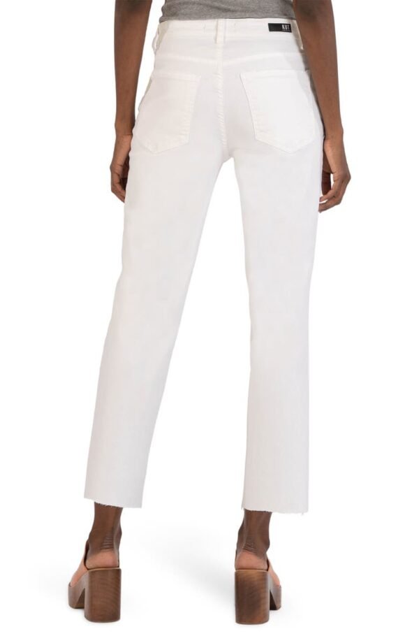 KUT from the Kloth - Rachael Fab Ab High Waist Raw Hem Mom Jeans - Image 5