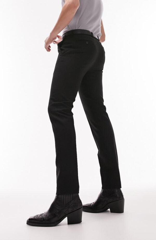 Topman - Skinny Fit Textured Dress Pants - Image 8