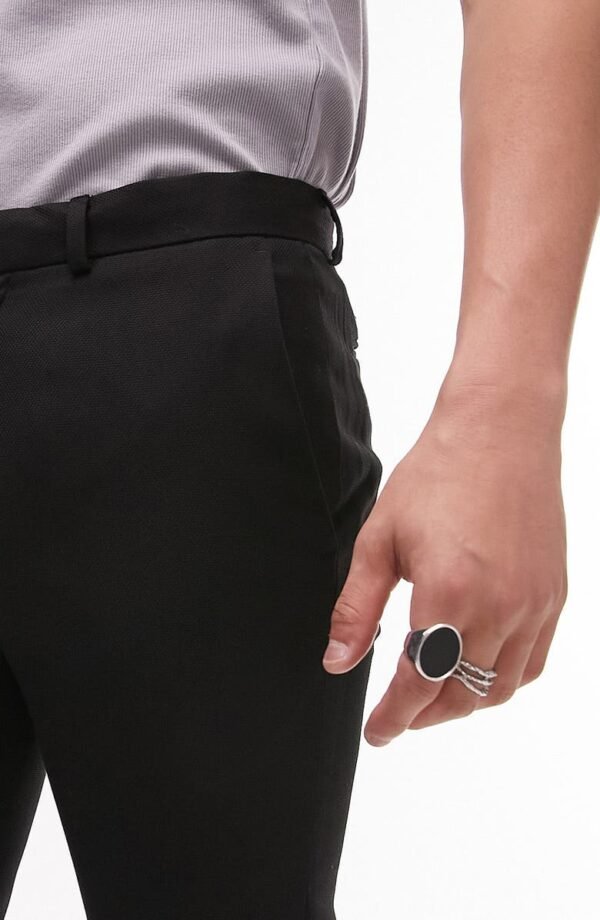 Topman - Skinny Fit Textured Dress Pants - Image 10