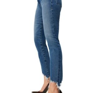 Good American – Good Legs High Waist Chew Hem Ankle Cigarette Jeans