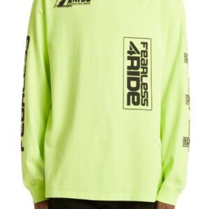 Aries – Oversize Fearless Moto Long Sleeve Graphic Tee