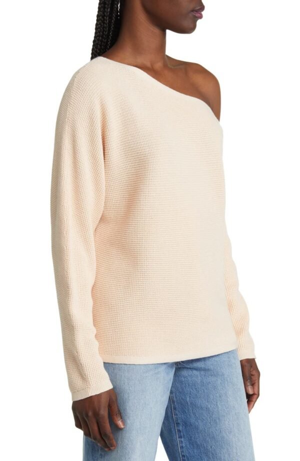 Treasure & Bond - One-Shoulder Thermal Knit Sweater - Image 14