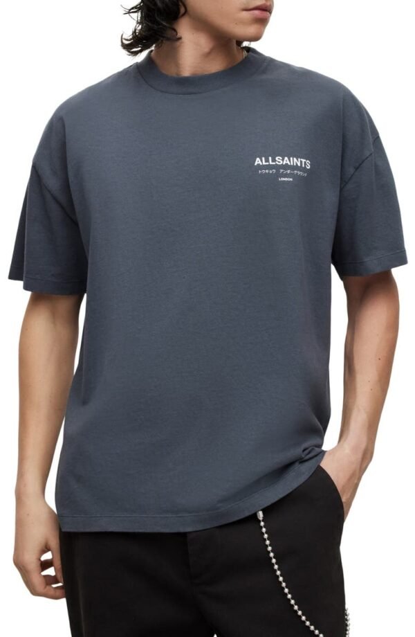 AllSaints - Underground Oversize Graphic Tee