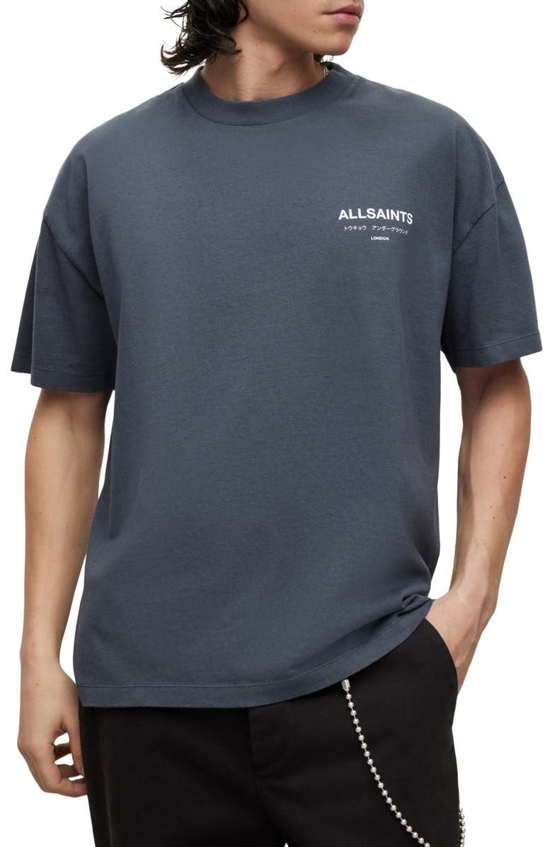 AllSaints – Underground Oversize Graphic Tee
