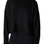After Class Cotton Blend Crop Sweatshirt
