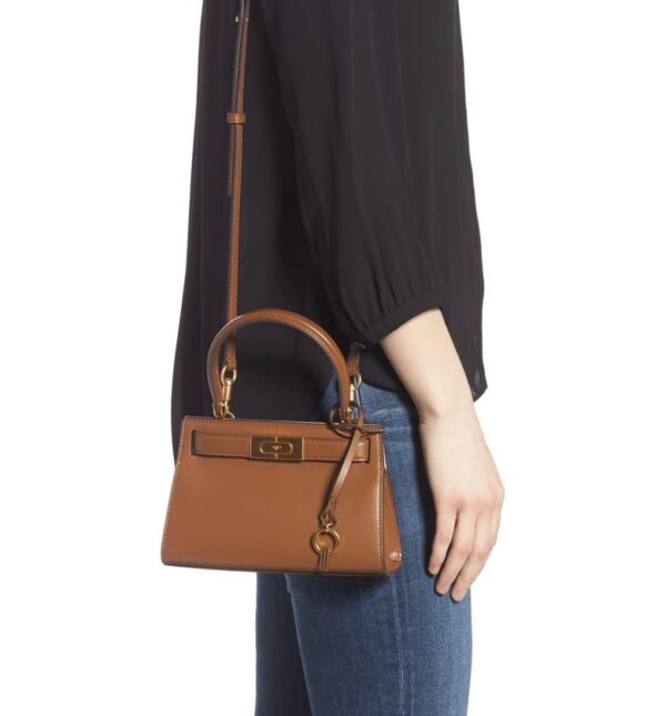 TORY BURCH - Mini Lee Radziwill Leather Bag - Image 5