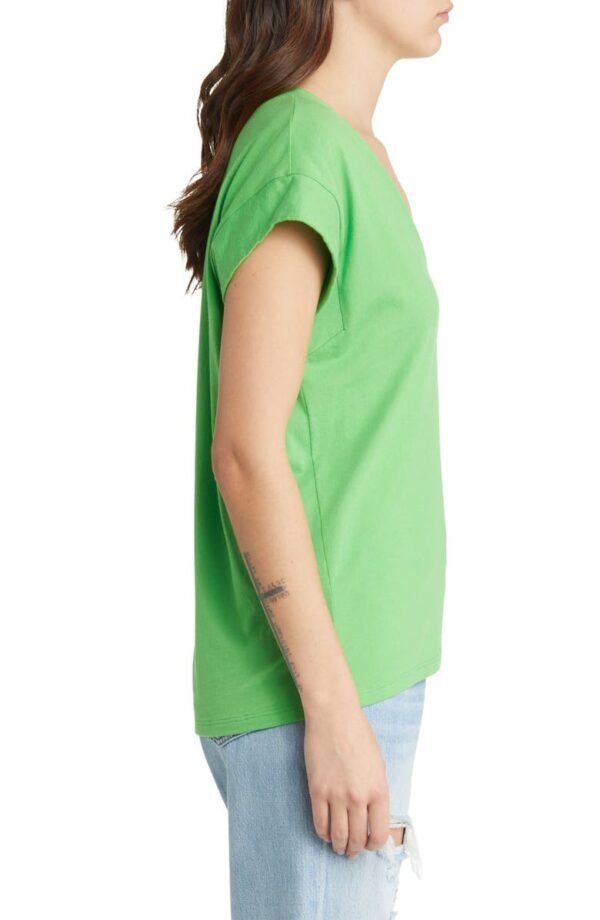 FRAME - Le Mid Rise V-Neck Tee - Image 10
