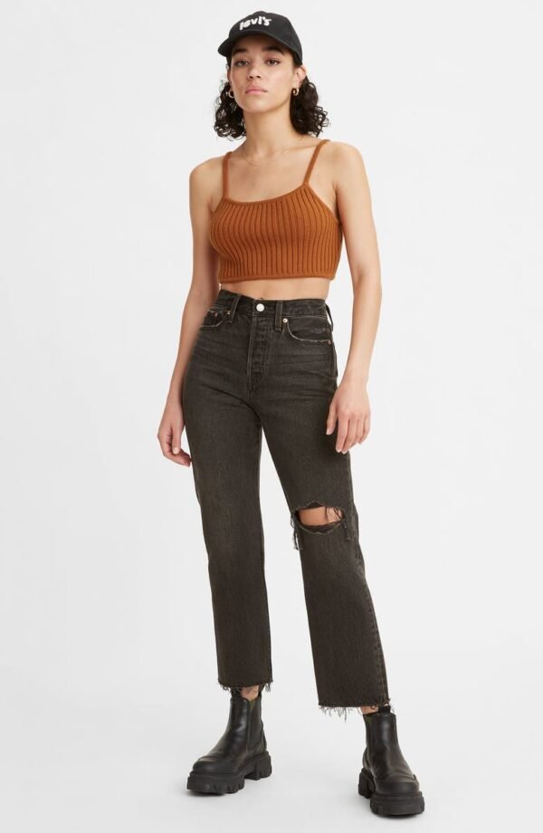 Levi's® - Wedgie Ripped High Waist Crop Straight Leg Jeans