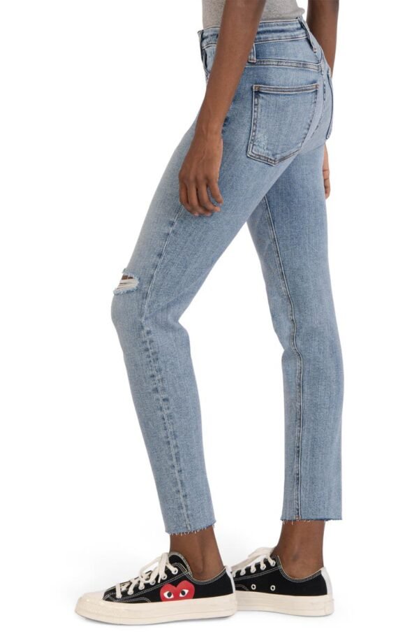 KUT from the Kloth - Rachael Fab Ab Raw Hem High Waist Mom Jeans - Image 3