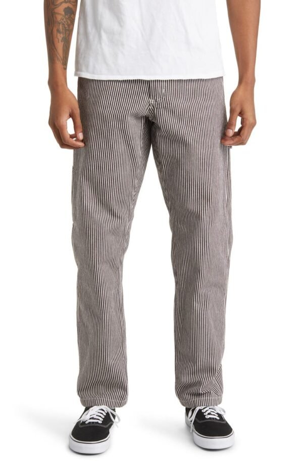 Dickies - Garyville Hickory Stripe Straight Leg Carpenter Pants