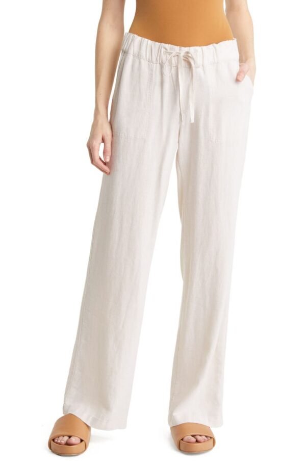 Caslon® - Stripe Linen Blend Pants