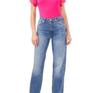 1.STATE – Flutter Sleeve Rib Knit T-Shirt
