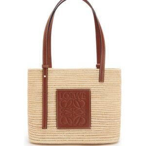 Loewe - x Paula's Ibiza Small Raffia Square Bag
