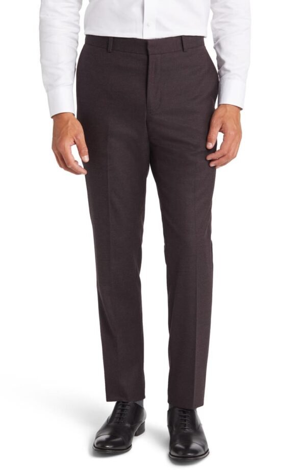 Nordstrom - Flannel Trim Fit Trousers