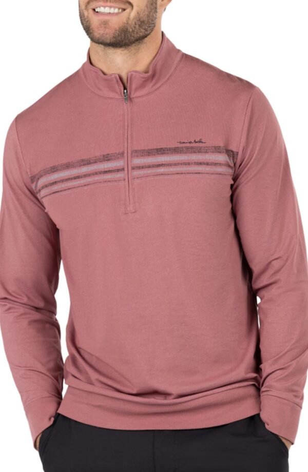 TravisMathew - In The Line Up Stretch Cotton Blend Half Zip Pullover