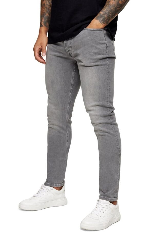 Topman - Mid Gray Skinny Jeans - Image 2