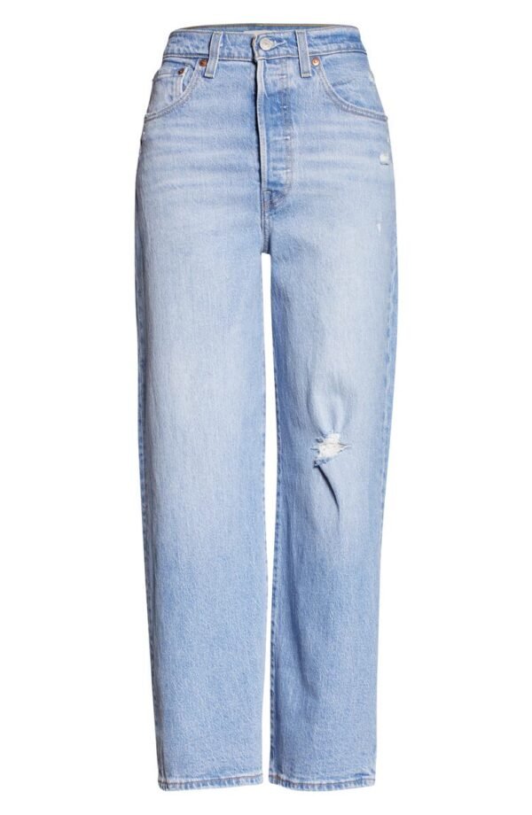 Levi’s®- Ribcage Ripped High Waist Ankle Straight Leg Jeans - Image 3