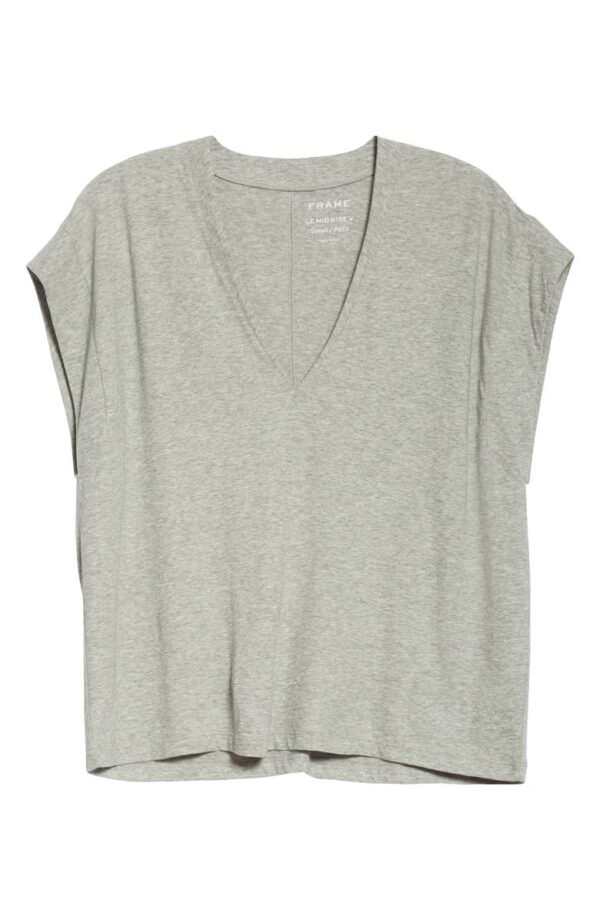 FRAME - Le Mid Rise V-Neck Tee - Image 28