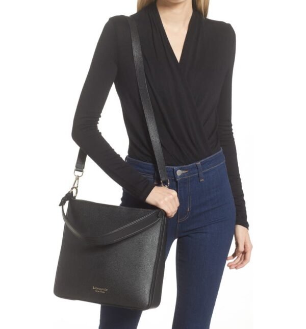 kate spade new york - hudson pebble leather large hobo bag - Image 9