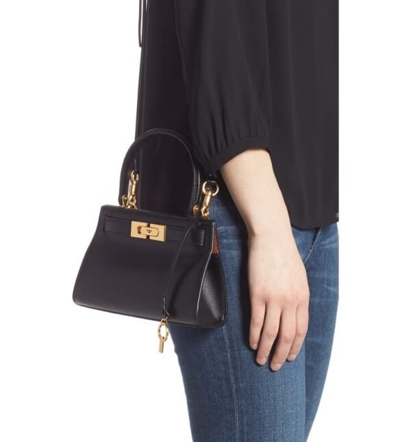 TORY BURCH - Mini Lee Radziwill Leather Bag - Image 9