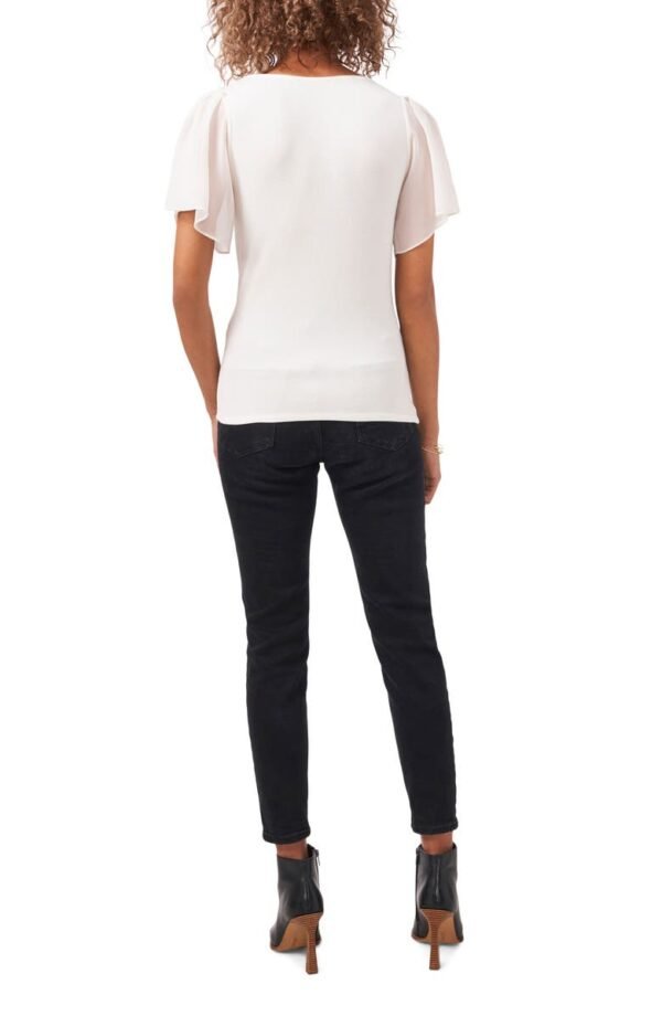 1.STATE - Flutter Sleeve Rib Knit T-Shirt - Image 14