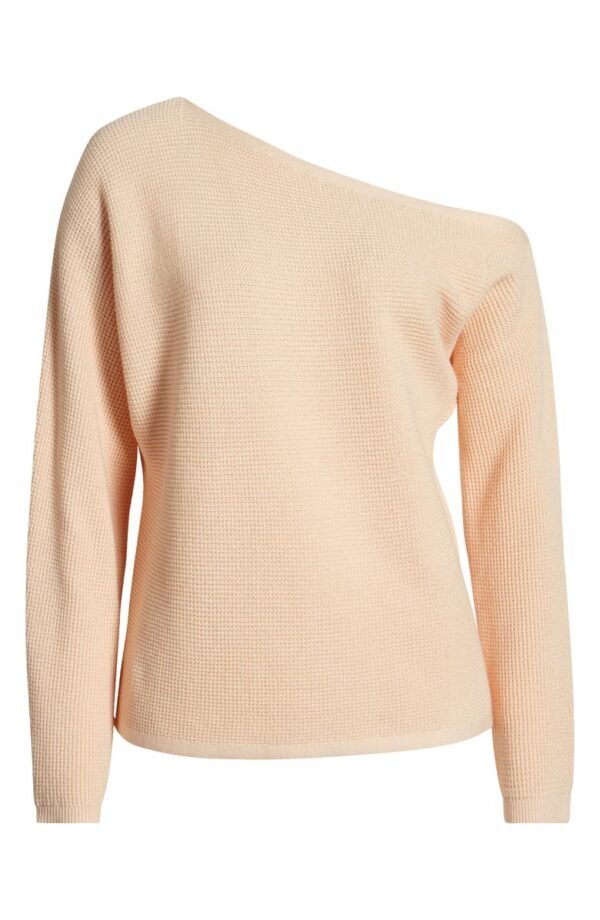 Treasure & Bond - One-Shoulder Thermal Knit Sweater - Image 12